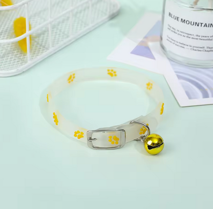 collier pour chat jaune