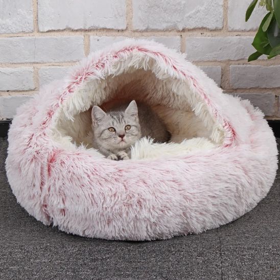 lit pour chat rose